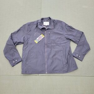 Orvis Nylon Lightweight Jacket Mens XXL 2XL Nylon Full Zip Windbreaker Gray NEW